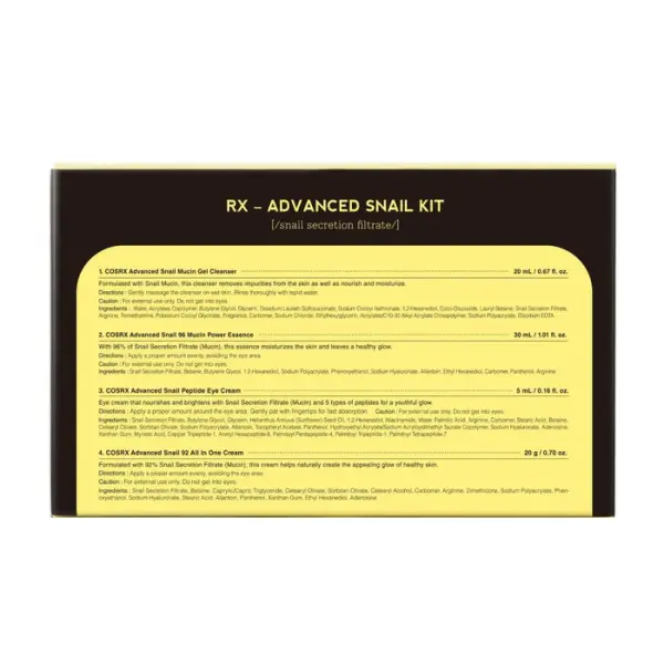 COSRX ALL ABOUT SNAIL KIT 4-step